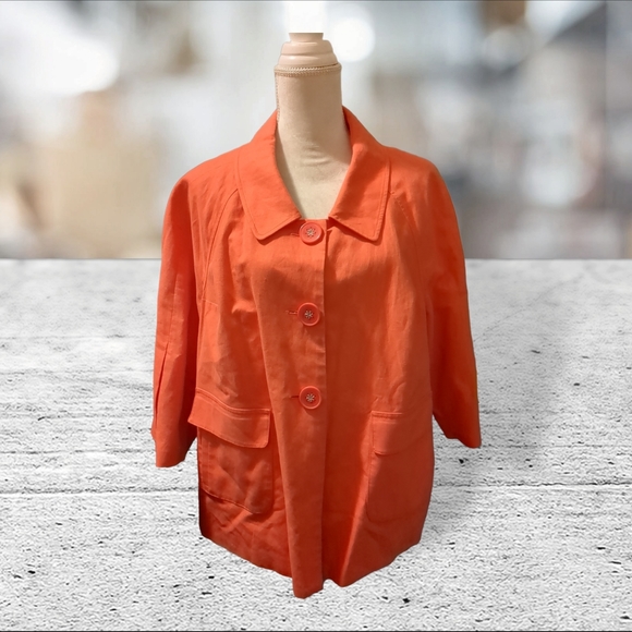 Lane Bryant coral jacket size 18 - Picture 2 of 13